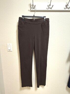 Chico's Brigette Slim Full-Length Ankle Pant Brown Size 0.5R / Size 6R